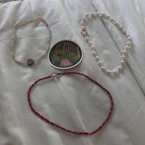 Colored necklaces